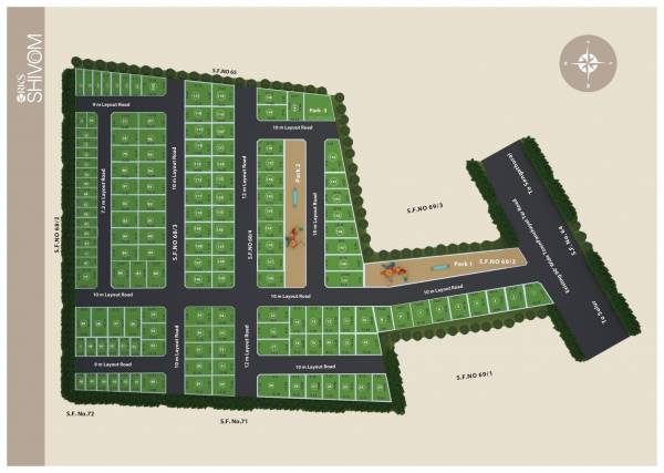  rks-shivom-plots-and-villa Layout Plan