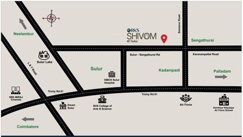  rks-shivom-plots-and-villa Location Plan