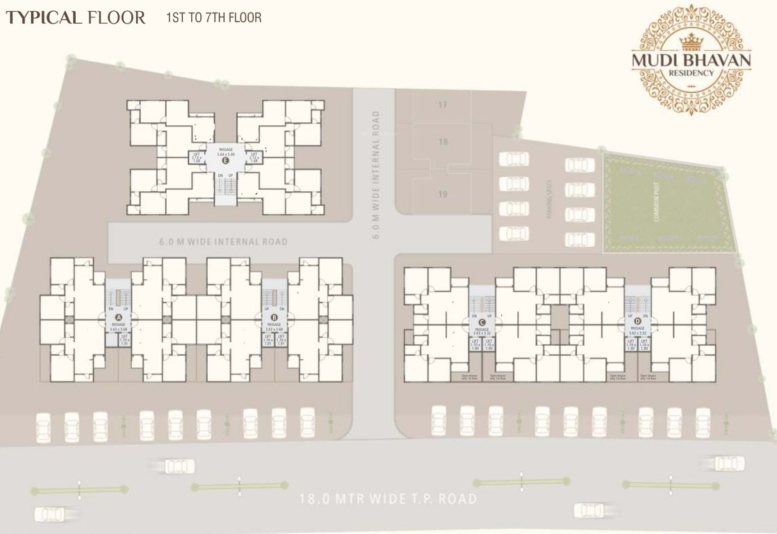  mudibhavan residency Mudibhavan Residency Typical Cluster Plan