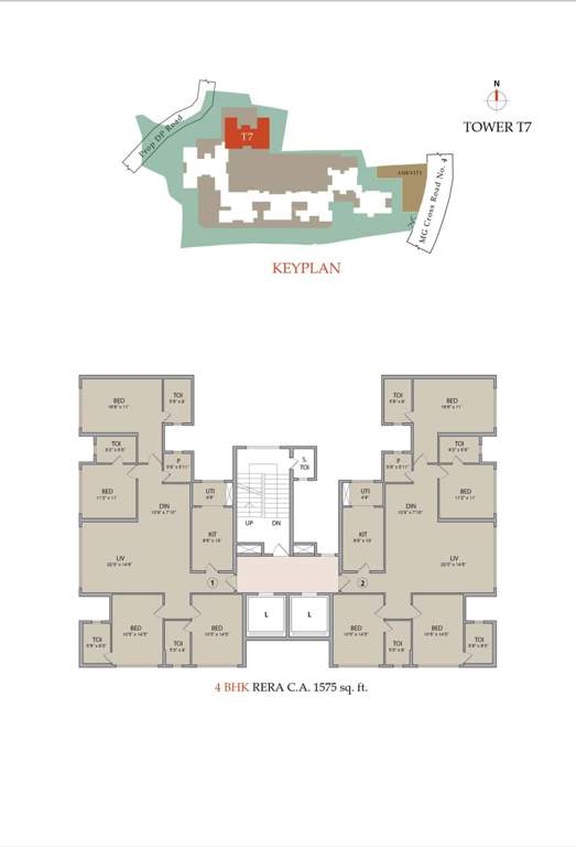  la serena tower 5 tower 6 and tower 7 Tower 7 Cluster Plan