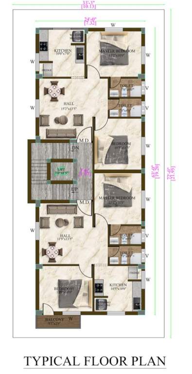  om sai nila mangai Om Sai Nila Mangai Cluster Plan from 1st to 2nd Floor
