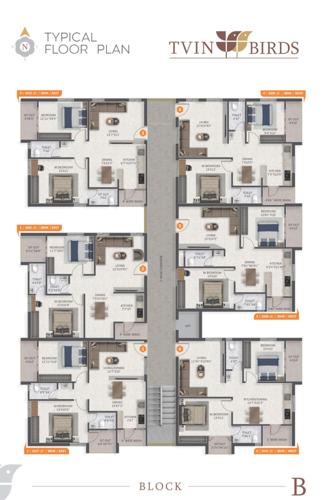  tvin-birds-block-b Tvin Birds Block B Cluster Plan For Typical Floor
