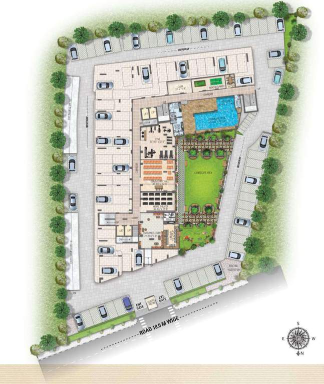  sky elite Somya Sky Elite Cluster Plan For Ground Floor