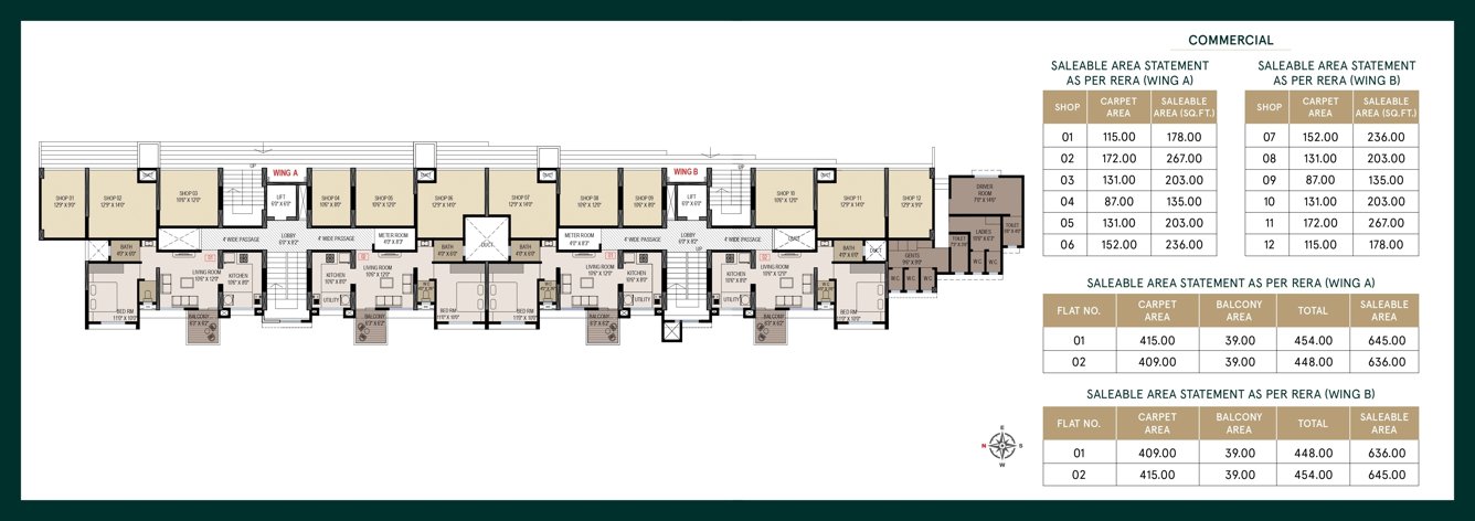  aakar olive homes 1 Olive Homes 1 Wing A Cluster Plan