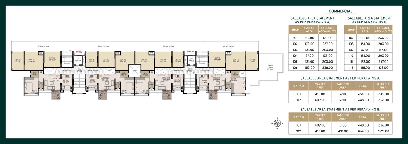  aakar olive homes 1 Olive Homes 1 Wing A Cluster Plan