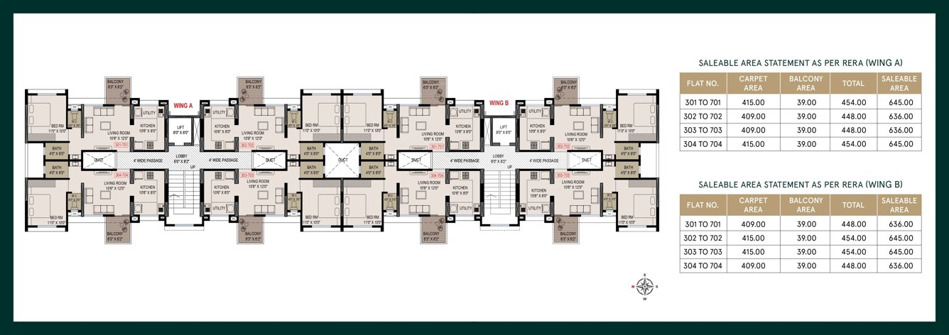  aakar olive homes 1 Olive Homes 1 Wing A Cluster Plan