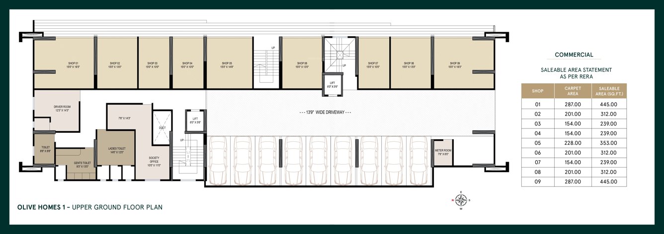  aakar olive homes 1 Olive Homes 1 Wing A Cluster Plan