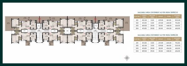  aakar-olive-homes-1 Olive Homes 1 Wing A Cluster Plan