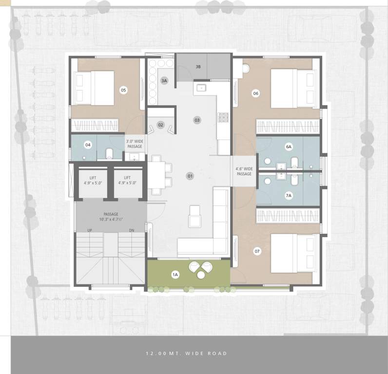 namasya Namasya Cluster Plan from 1st to 7th Floor