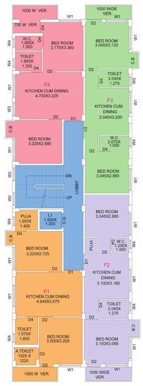  shivalay Shivalay Cluster Plan From 1st To 3rd Floor