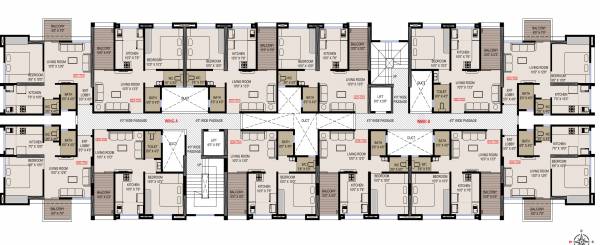  olive-homes-1 Wing B Cluster Plan