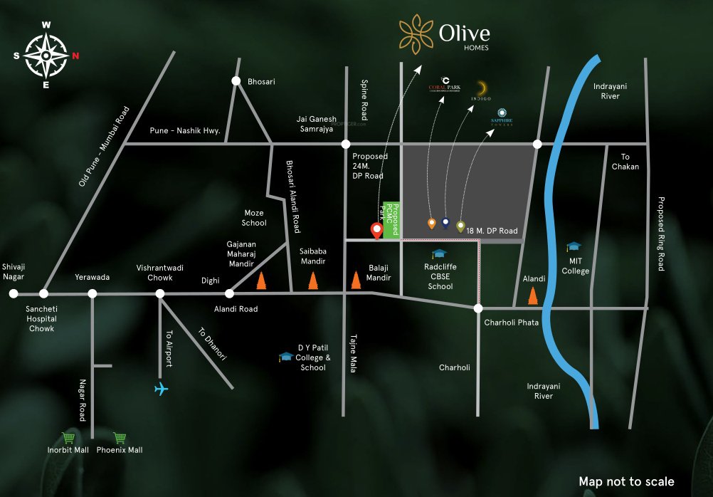  olive homes 1 Location Plan