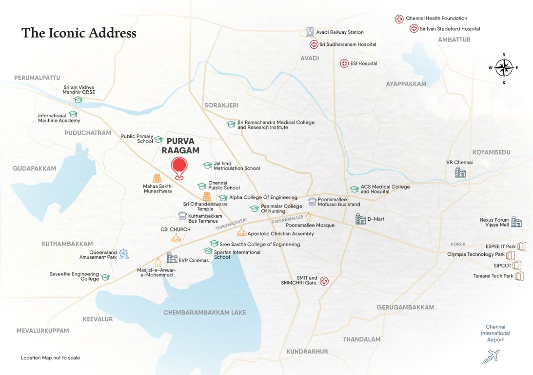  purva raagam Location Plan