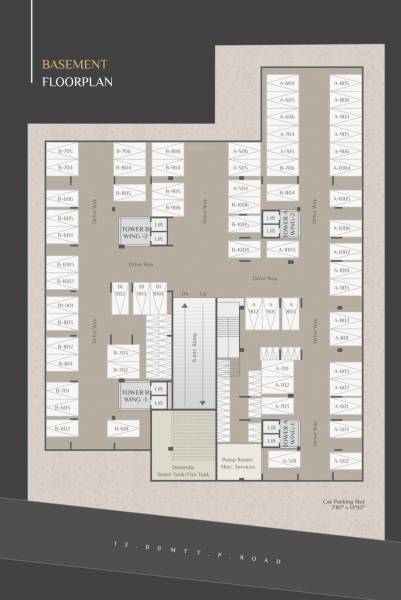 Tower A & B Basement Cluster Plan kamaxi-highrise Tower A & B Basement Cluster Plan
