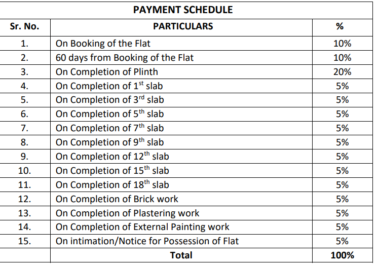 platinum-elysium Construction Linked Payment (CLP) Payment Plan