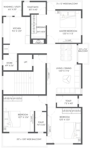 Imperio Casa Cluster Plan from 1st to 6th Floor imperio-casa Imperio Casa Cluster Plan from 1st to 6th Floor