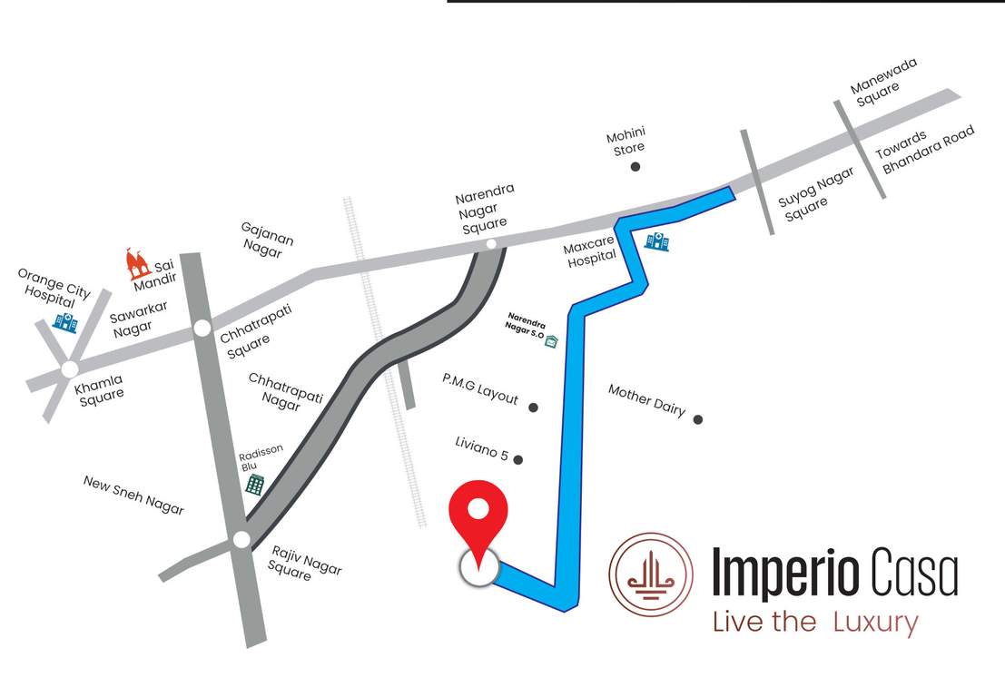  imperio casa Location Plan