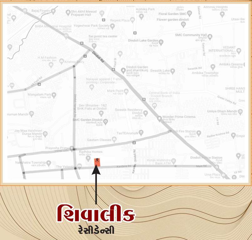  shivalik residency Location Plan