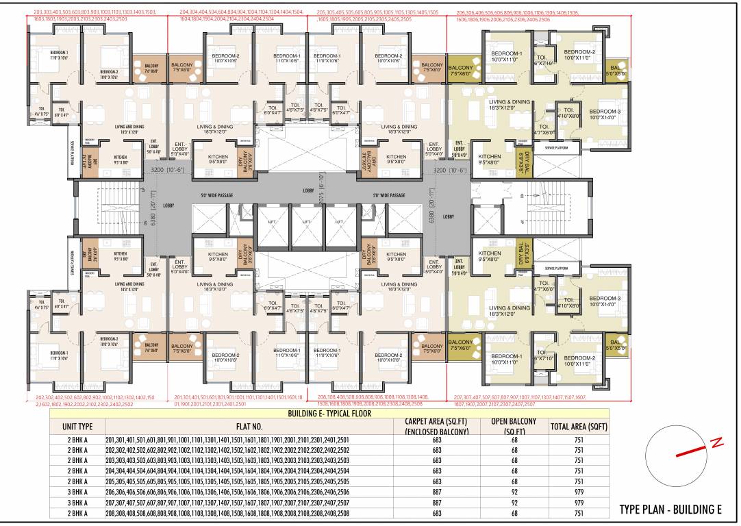  downtown E Typical Cluster Plan