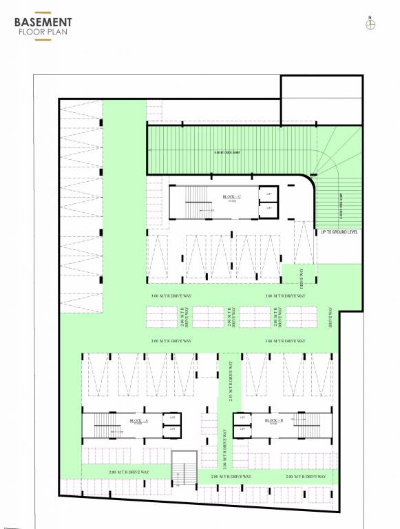  shine Block A, B And C Cluster Plan for Basement Floor