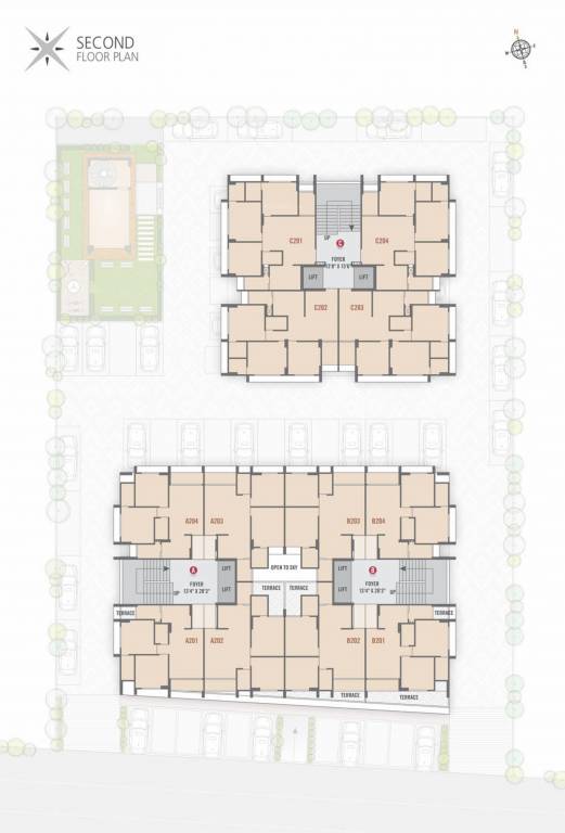  shine Block A To C Cluster Plan for 2nd Floor
