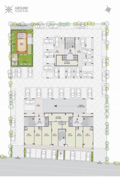  shine Block A To C Cluster Plan for ground Floor