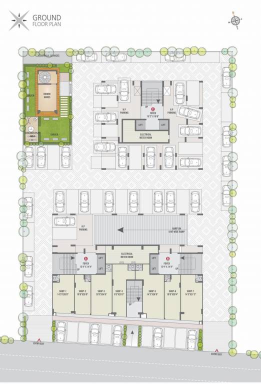  shine Block A To C Cluster Plan for ground Floor