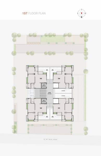  elegance Aksharth Elegance Cluster Plan