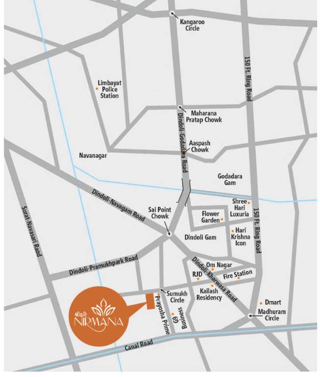  shree hari nirmana Location Plan