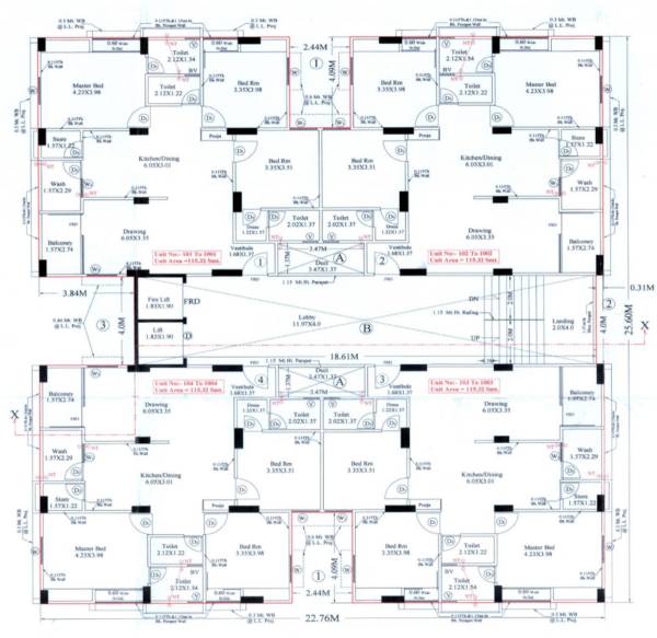  jp-river-view Block C Cluster Plan From 1st To 10th Floor