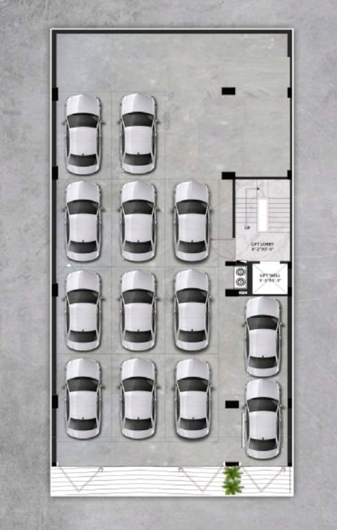  door luxury builder floor 5 Door Luxury Builder Floor 5 Cluster Plan for ground Floor