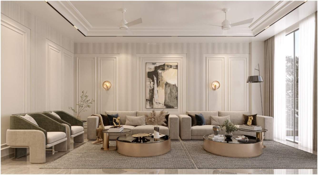  door luxury builder floor 5 Living Area