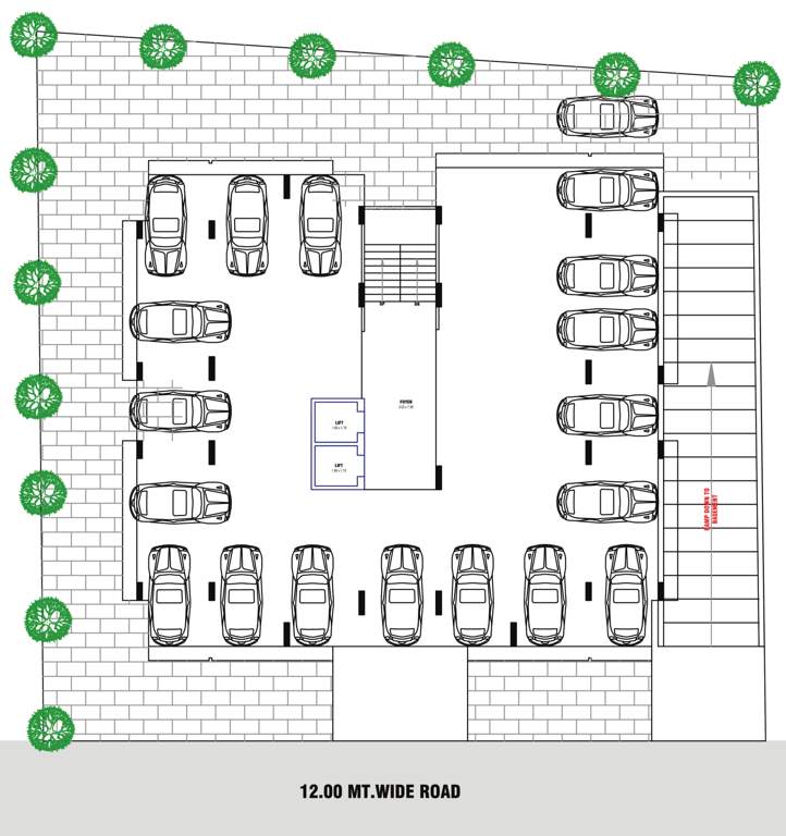  gauravi apartment Gauravi Apartment Ground Cluster Plan