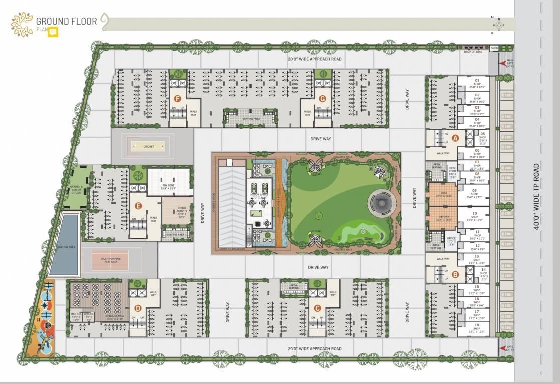  sahajanand marigold Block A Cluster Plan