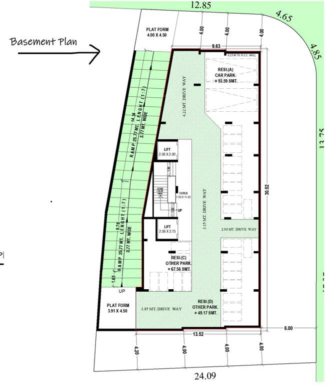  the gujarat national flats co op hou soc ltd The Gujarat National Flats Basement  Co Op Hou Soc Ltd Cluster Plan