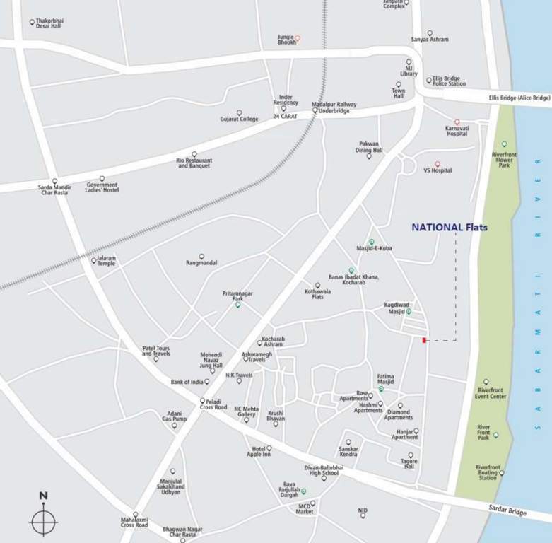  the gujarat national flats co op hou soc ltd Location Plan