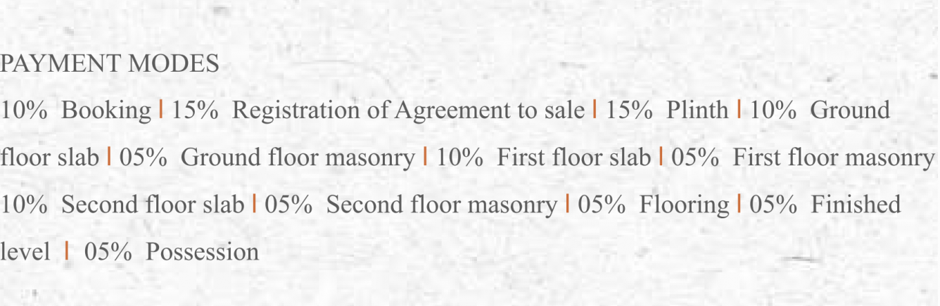 shantam-villa Construction Linked Payment (CLP) Payment Plan