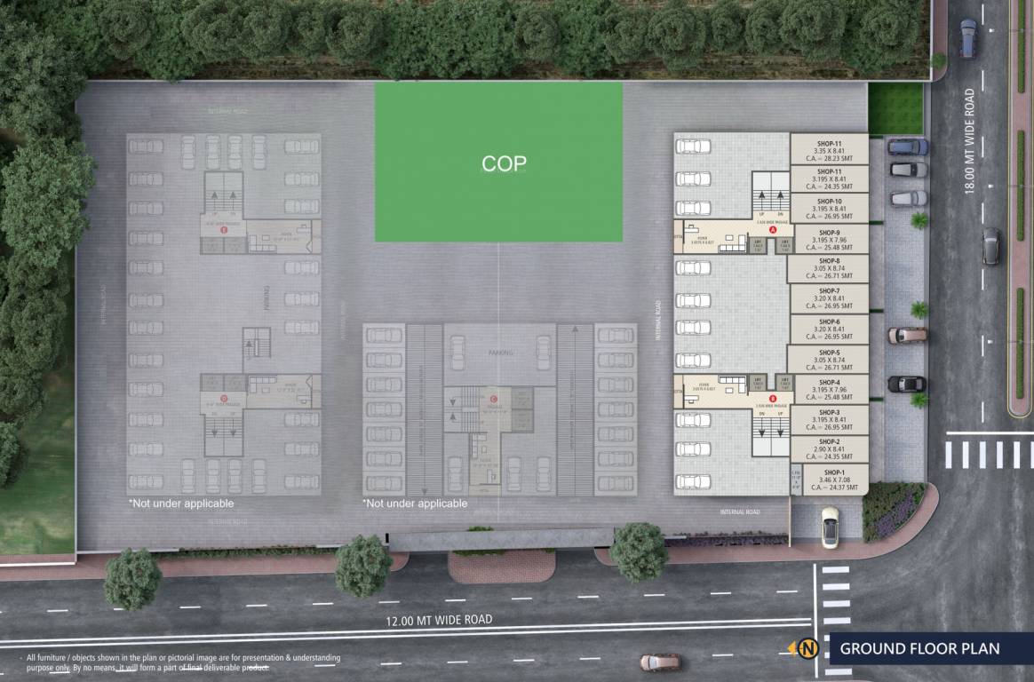 elegance a b Tower A And Tower B Cluster Plan for ground Floor