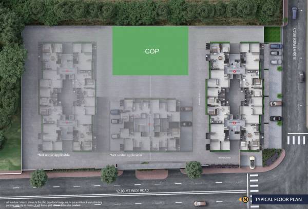 Tower A And Tower B Typical Cluster Plan elegance-a-b Tower A And Tower B Typical Cluster Plan