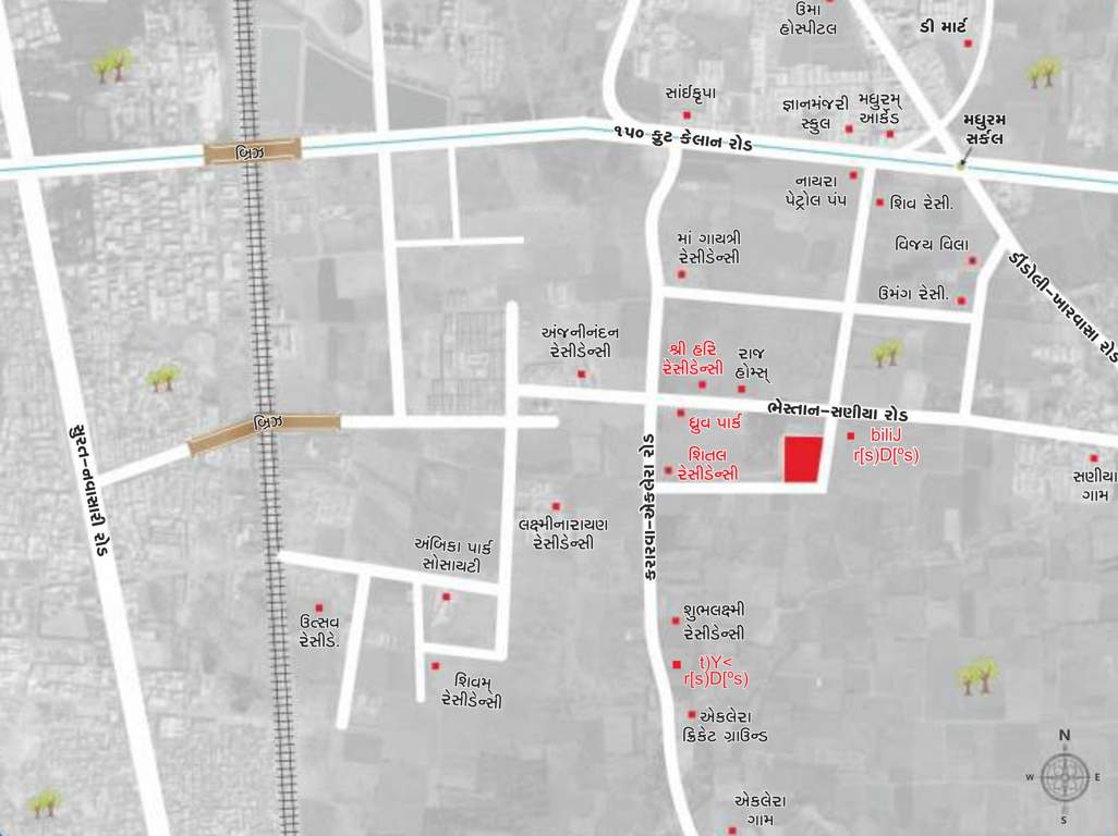  shubham villa Location Plan
