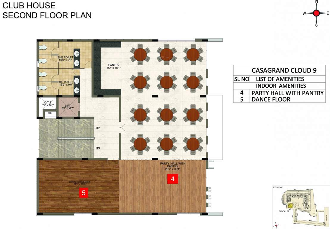  cloud 9 CasaGrand Cloud 9 Club House 2nd Floor Cluster Plan