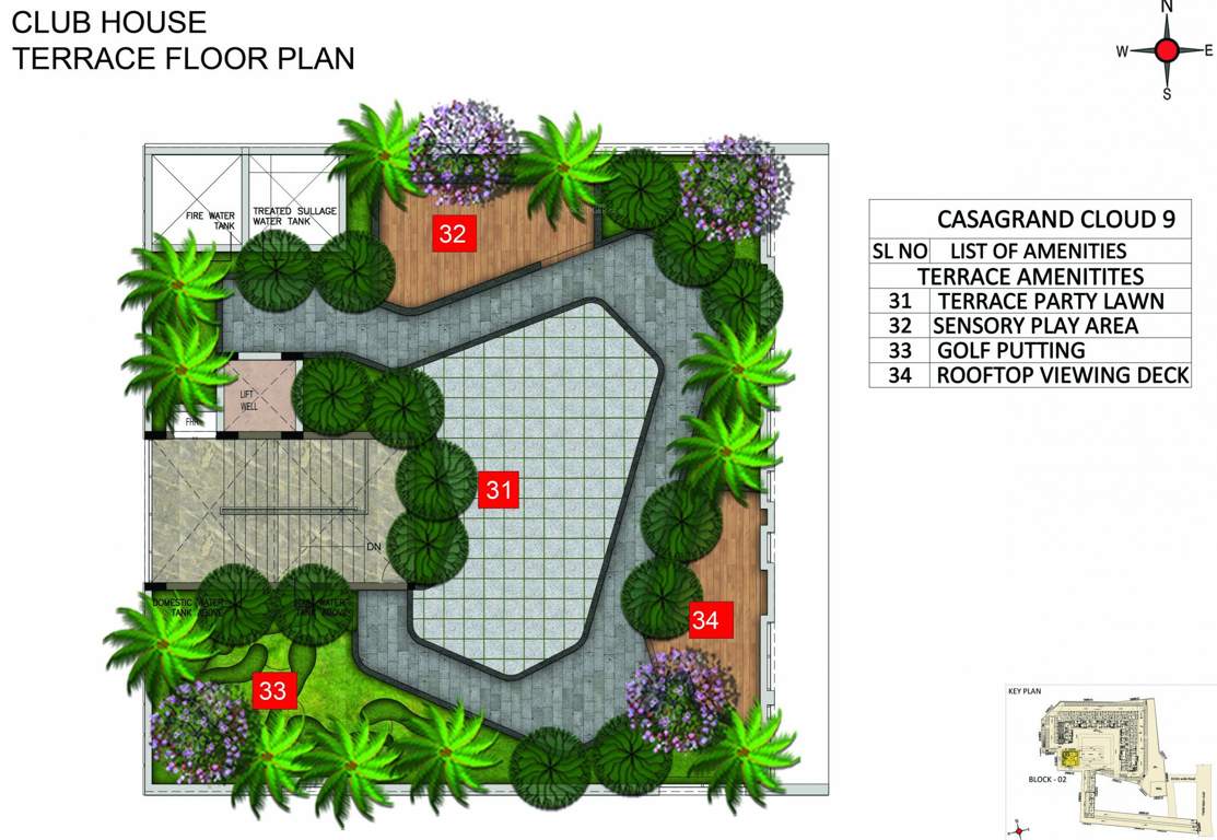  cloud 9 CasaGrand Cloud 9 Club House Terrace Cluster Plan