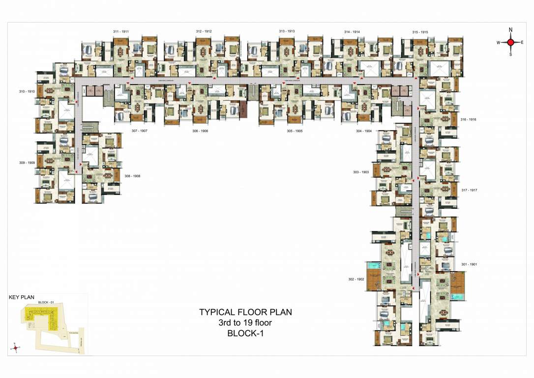  cloud 9 CasaGrand Cloud 9 Cluster Plan From 3rd To 19th Floor