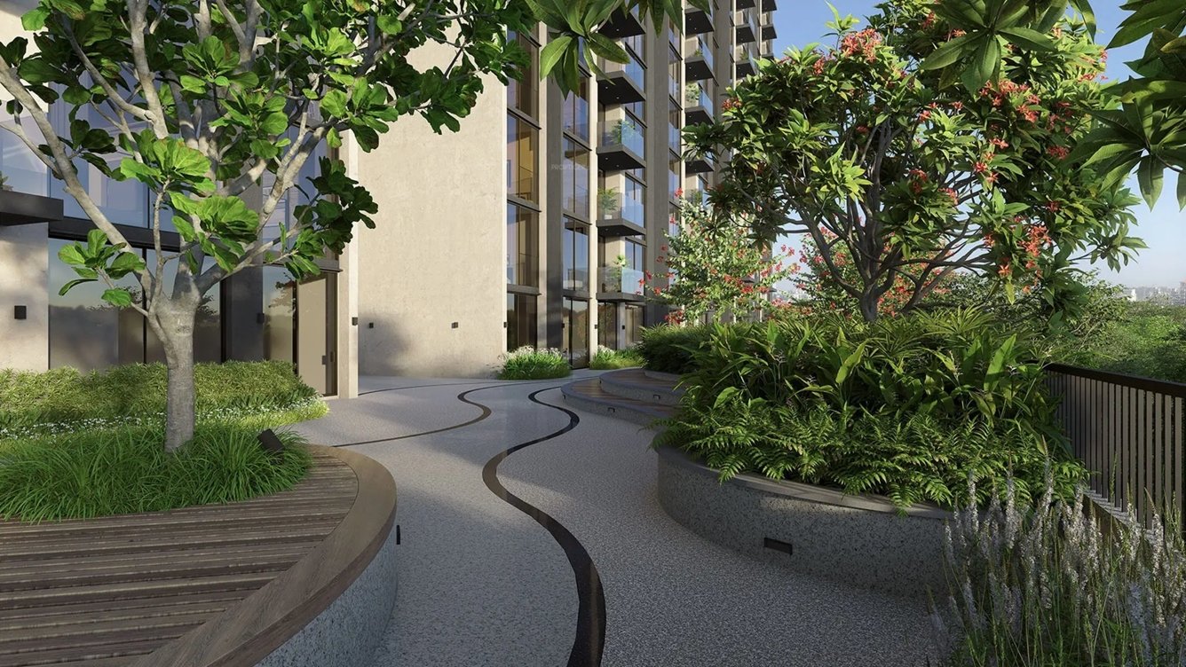 one meraki wing c and wing d Landscape Garden and Tree Planting