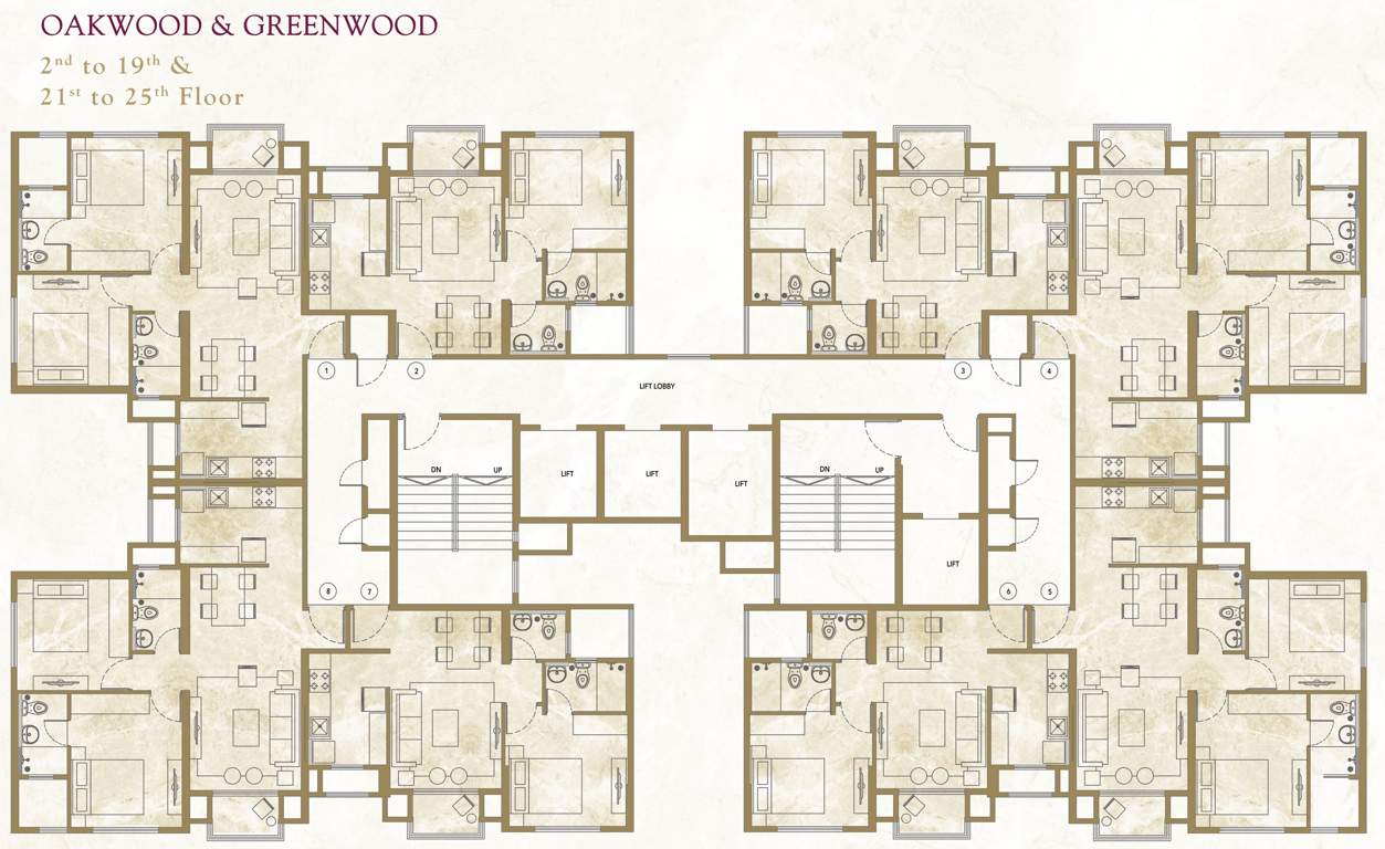  kalyan bldg a oakwood bldg b bridgewood bldg c greenwood Bldg A Oakwood Cluster Plan