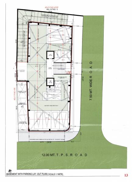  arham-luxuria Arham Luxuria Cluster Plan for Basement Floor