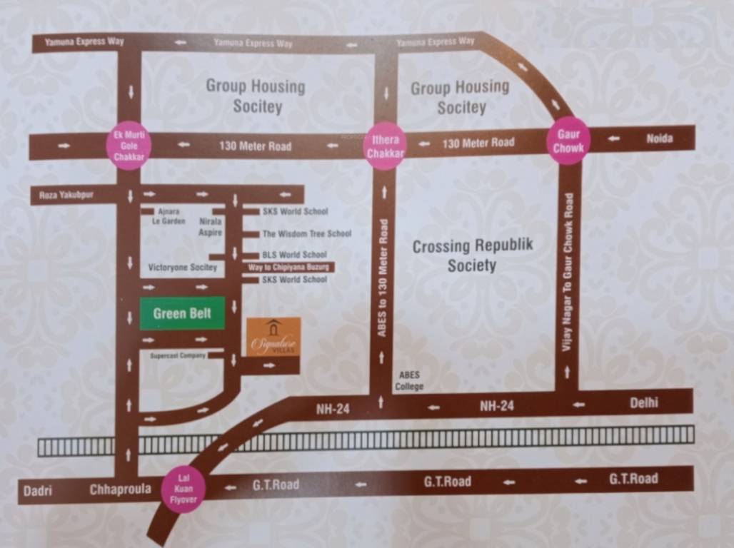  signature villas Location Plan
