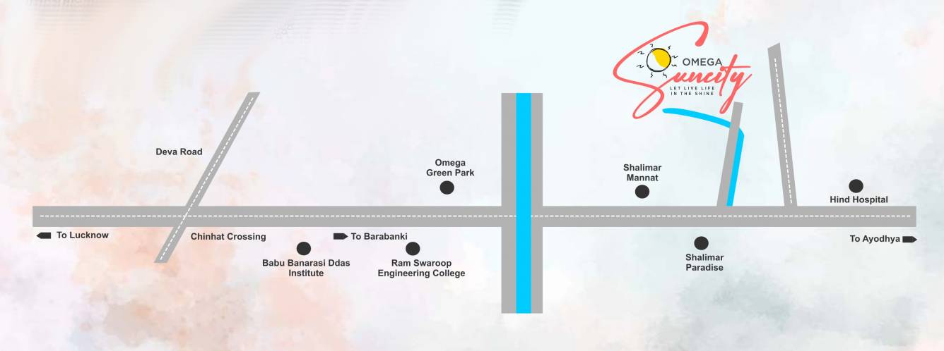  sun city apartments Location Plan