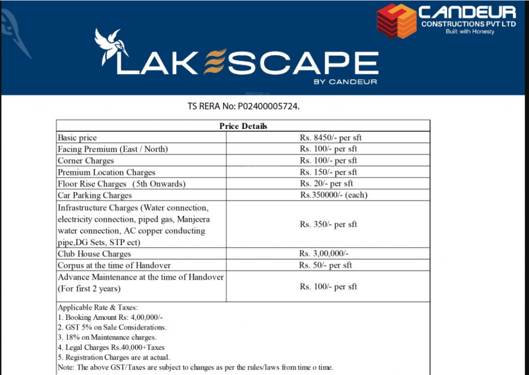 lakescape Construction Linked Payment (CLP) Payment Plan