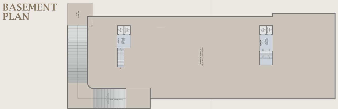  bellagio A, B Basement Cluster Plan